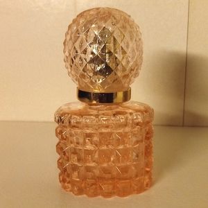 Vintage Pink Glass Perfume Bottle